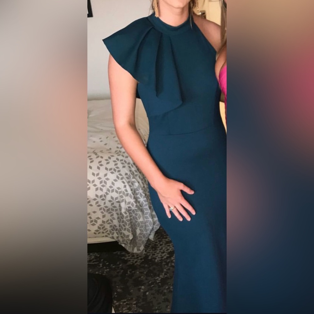 Lulus One Shoulder Ruffle Maxi Dress - Picture 4 of 6